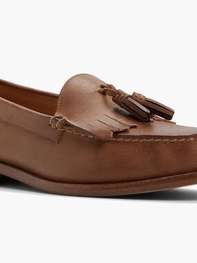 Brooks Brothers Chestnut Leather Tassel Loafers